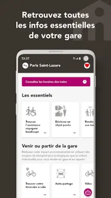 Ma Gare SNCF android App screenshot 5